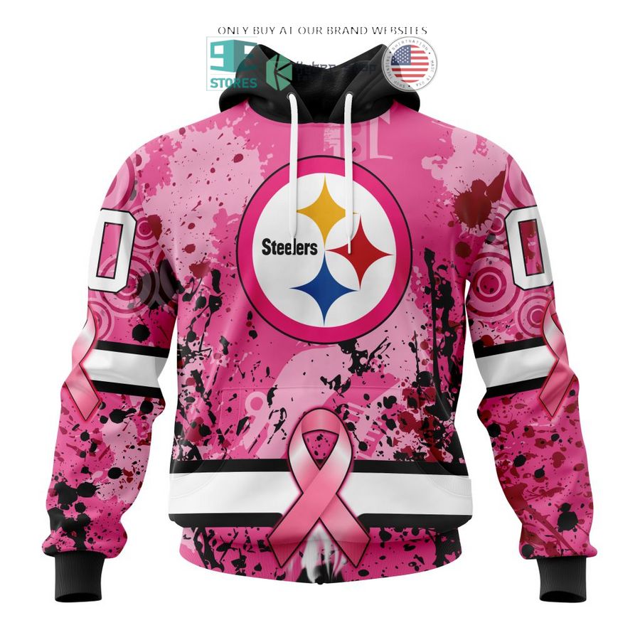 personalized pittsburgh steelers breast cancer awareness 3d shirt hoodie 1 16614