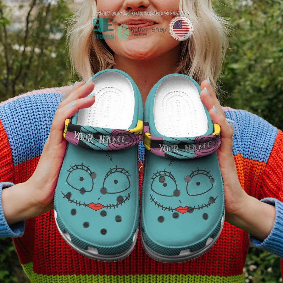 personalized sally skellington face crocs crocband shoes 1 52828
