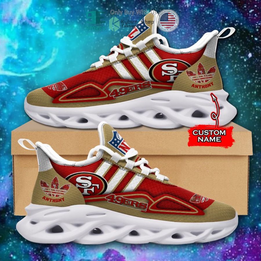 personalized san francisco 49ers nfl adidas max soul shoes 1 77877
