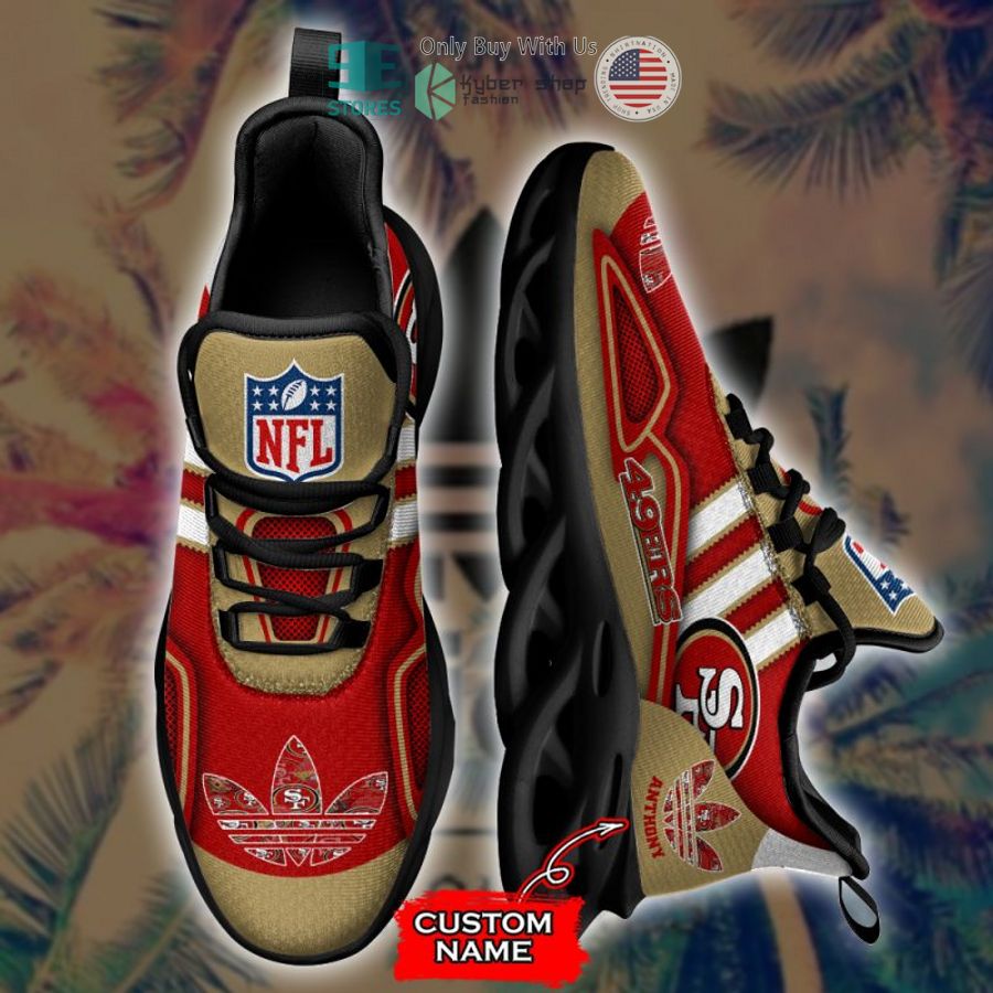 personalized san francisco 49ers nfl adidas max soul shoes 2 48213