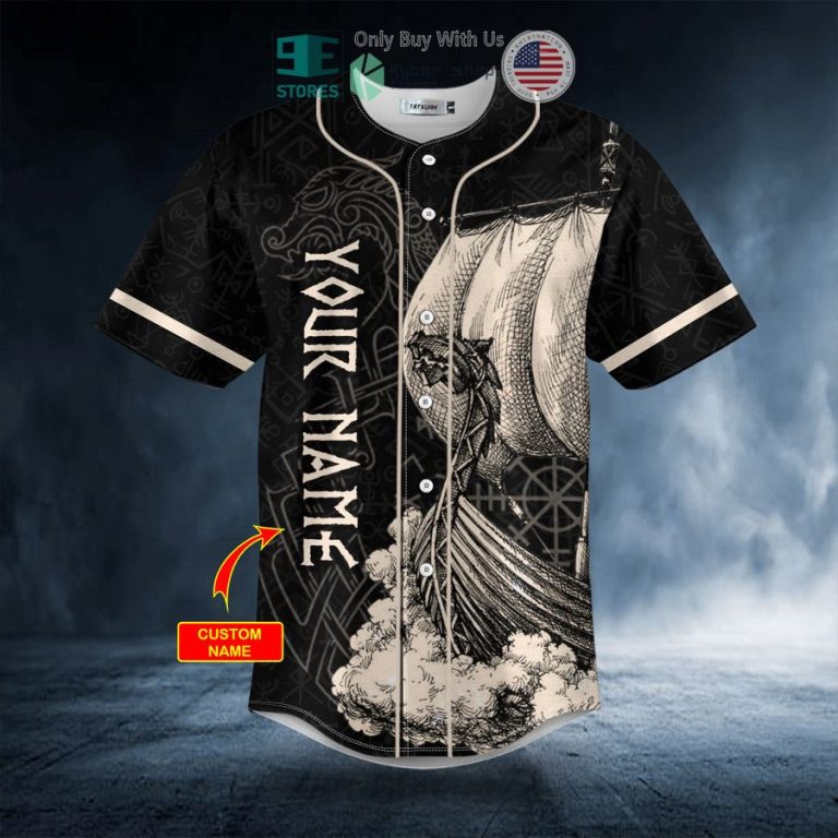 personalized ship yard quality long boats since 793 ad custom baseball jersey 3 42328