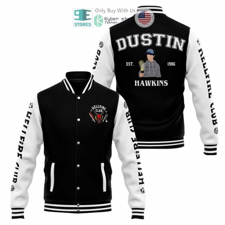 personalized stranger things character baseball jacket 3 38353