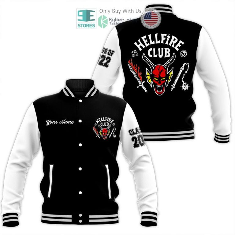 personalized stranger things hellfire club baseball jacket 1 83158