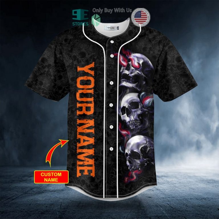 personalized stuck between idc idk idgaf skull custom baseball jersey 3 85180