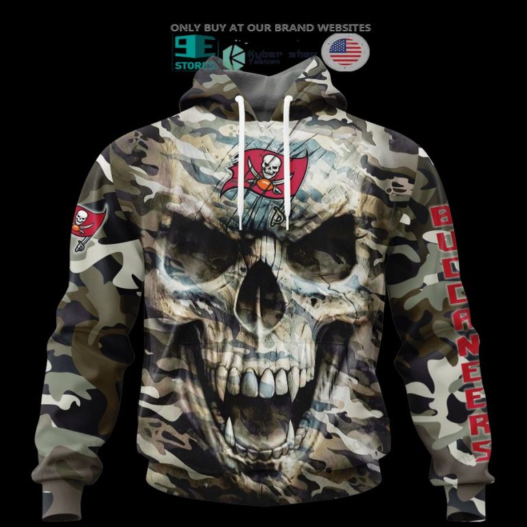 personalized tampa bay buccaneers skull camo 3d shirt hoodie 3 42000