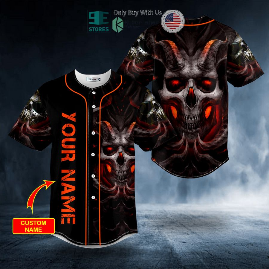 personalized the hollow king corrupter skull custom baseball jersey 1 5965