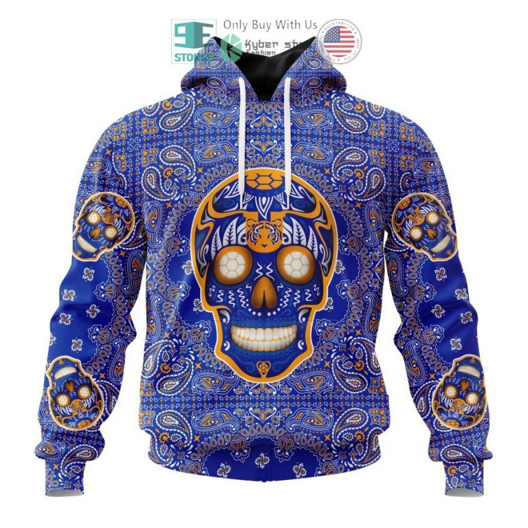 personalized tigres uanl sugar skull dia de muertos 3d shirt hoodie 1 10448