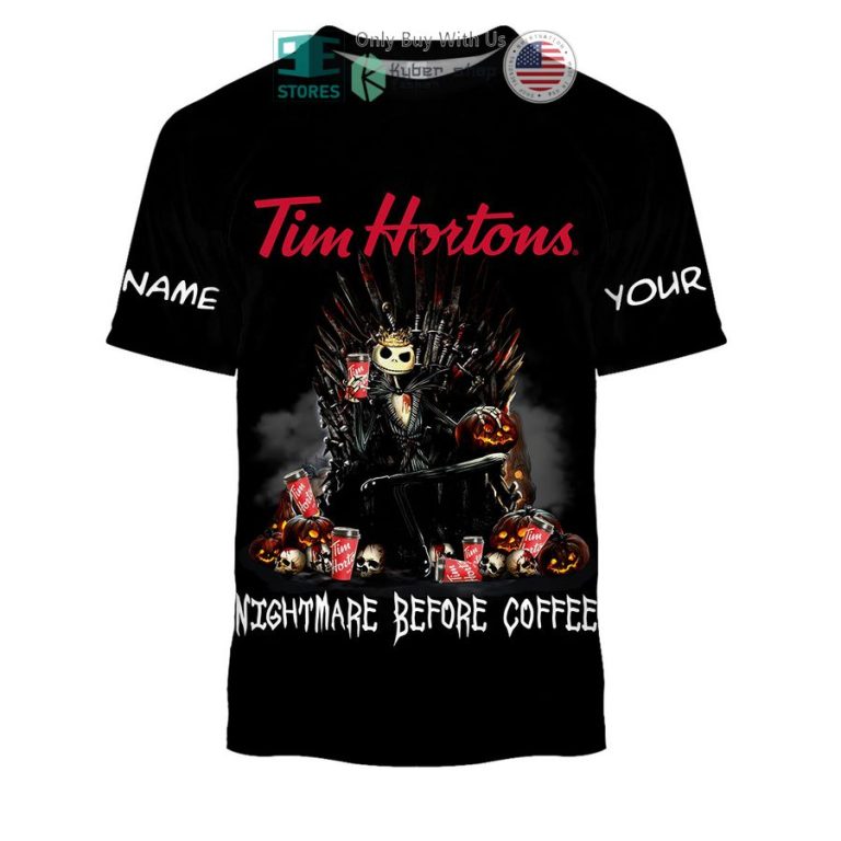 personalized tim hortons jack skellington nightmare before coffee 3d shirt hoodie 3 62705