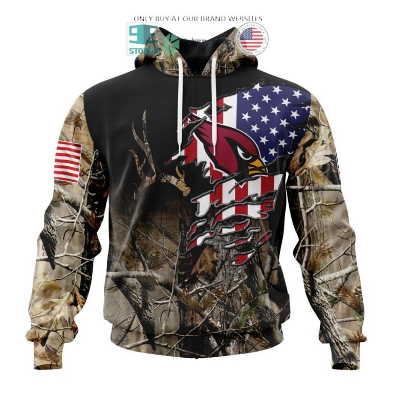 personalized us flag arizona cardinals special camo hunting 3d shirt hoodie 1 31657