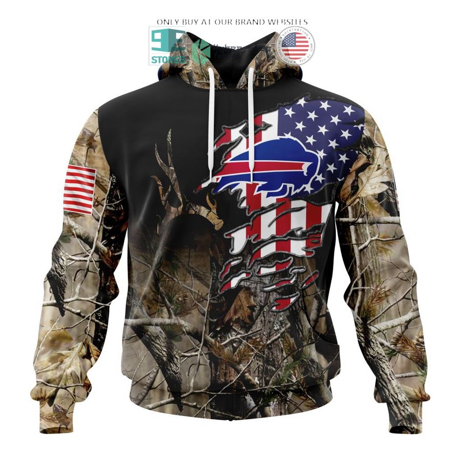 personalized us flag buffalo bills special camo hunting 3d shirt hoodie 1 70268