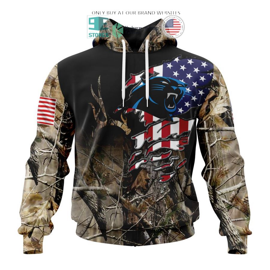 personalized us flag carolina panthers special camo hunting 3d shirt hoodie 1 6112