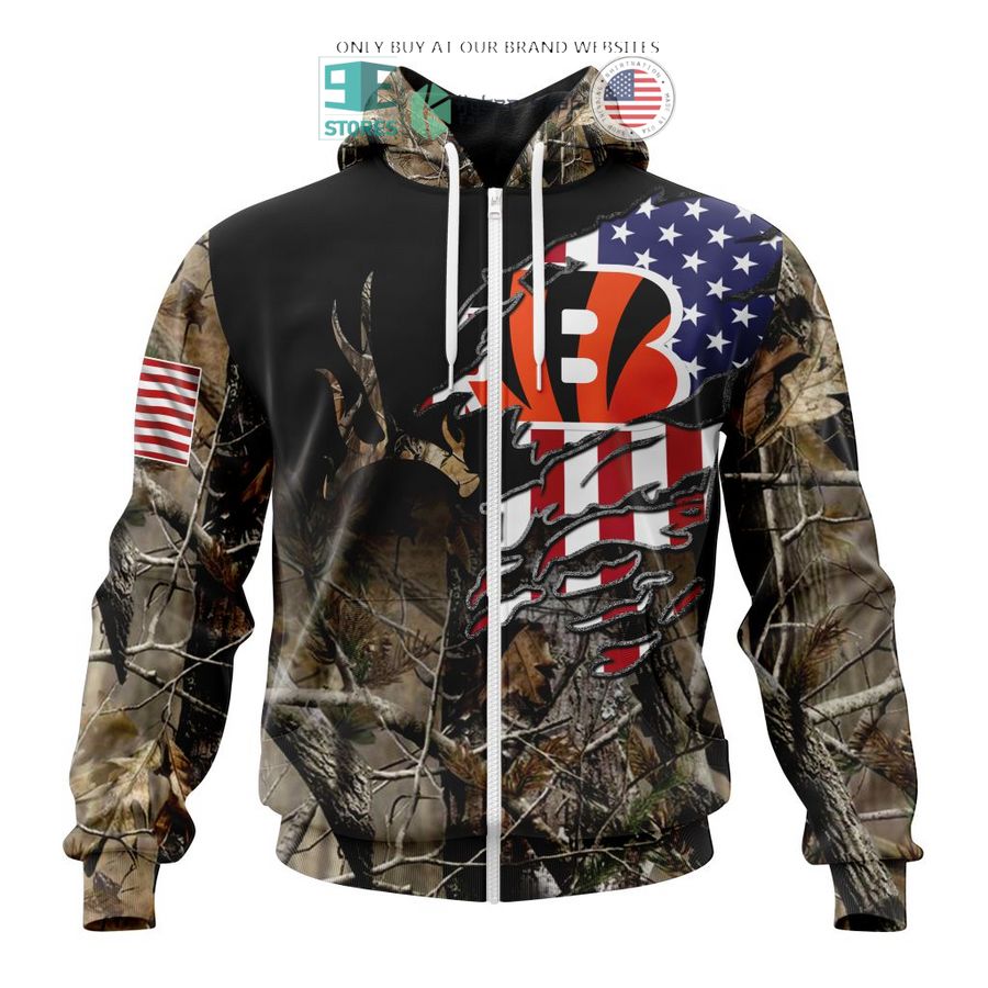 personalized us flag cincinnati bengals special camo hunting 3d shirt hoodie 2 26179