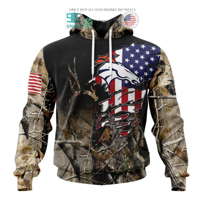 personalized us flag denver broncos special camo hunting 3d shirt hoodie 1 48105