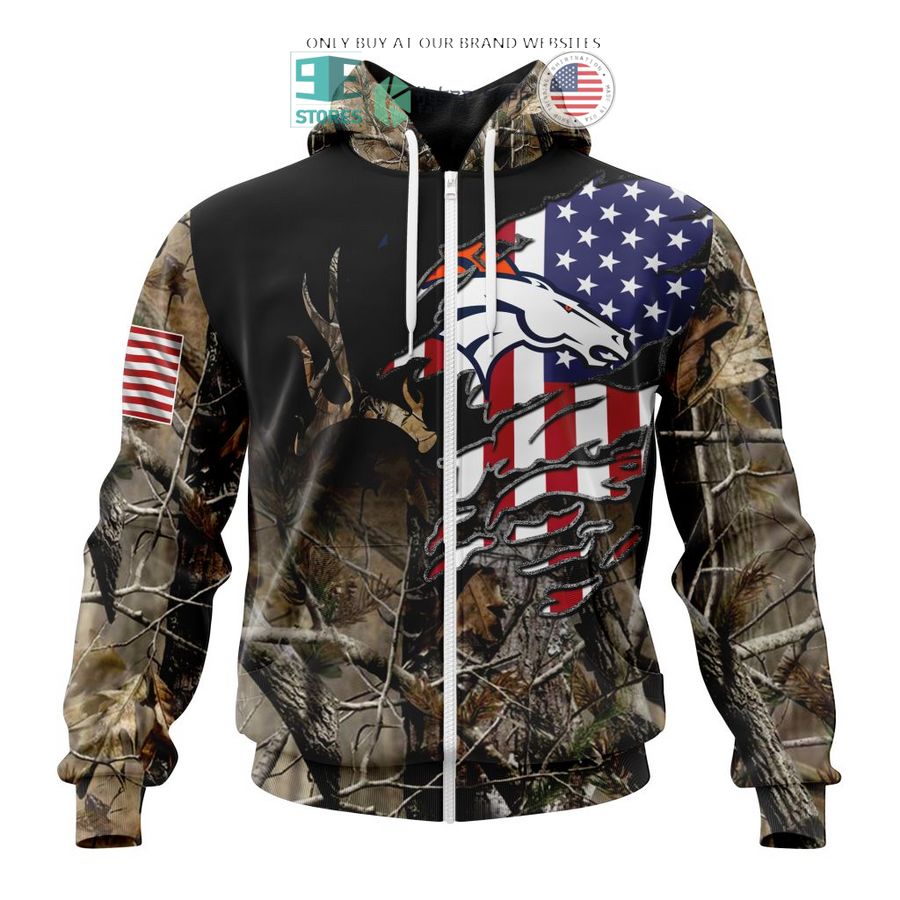 personalized us flag denver broncos special camo hunting 3d shirt hoodie 2 60313