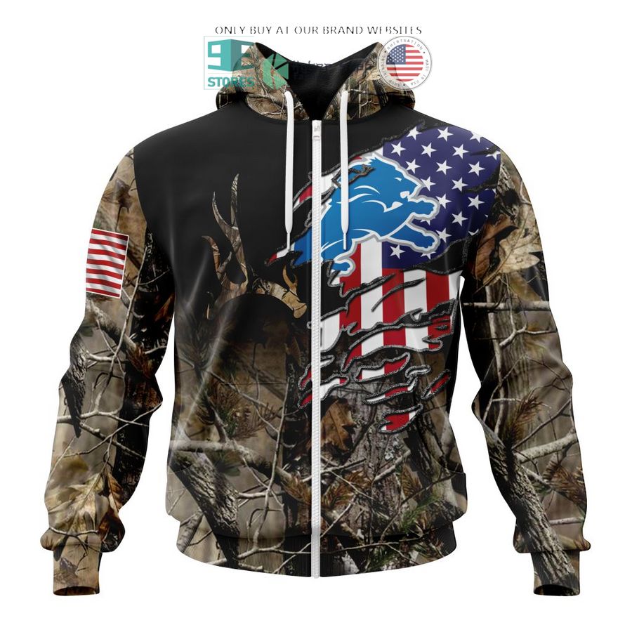 personalized us flag detroit lions special camo hunting 3d shirt hoodie 2 39758