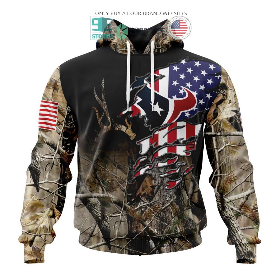 personalized us flag houston texans special camo hunting 3d shirt hoodie 1 10363