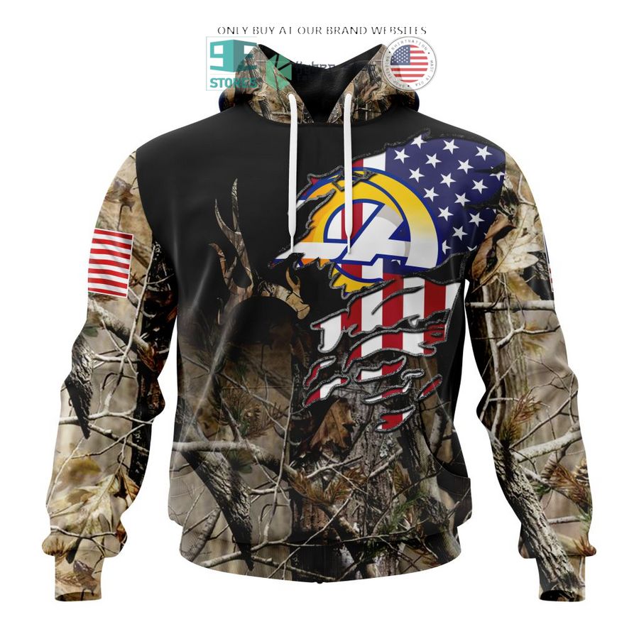 personalized us flag los angeles rams special camo hunting 3d shirt hoodie 1 49829