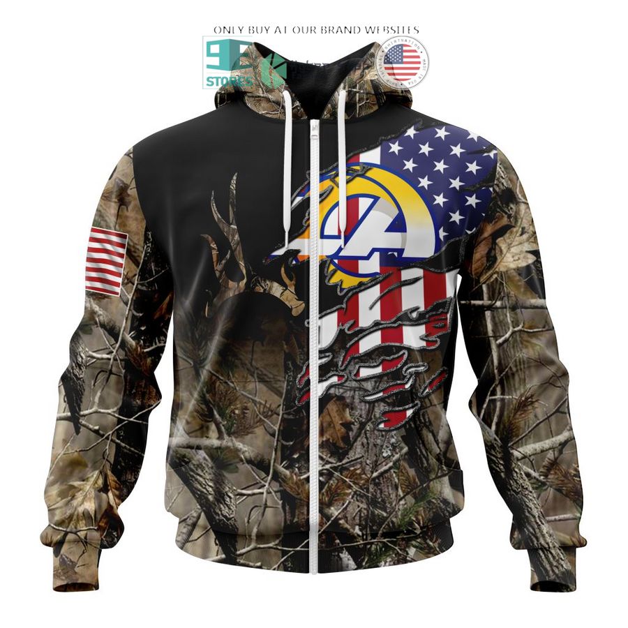 personalized us flag los angeles rams special camo hunting 3d shirt hoodie 2 30844