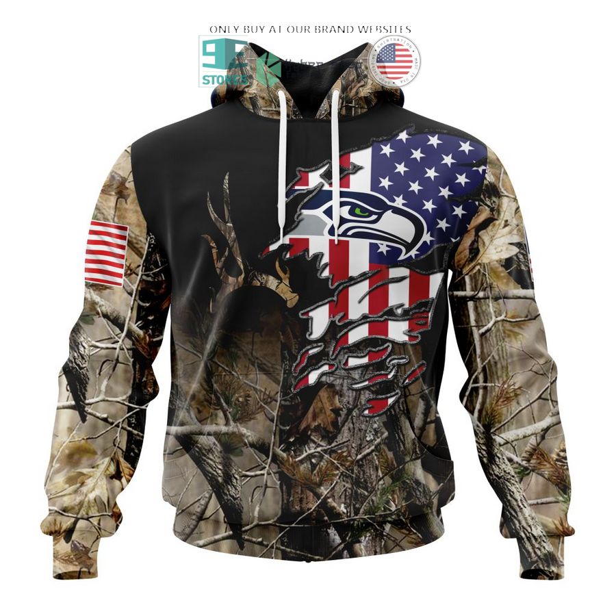 personalized us flag seattle seahawks special camo hunting 3d shirt hoodie 1 55128