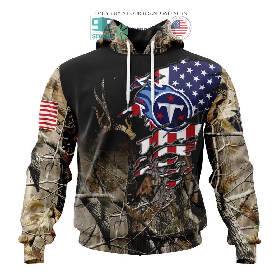 personalized us flag tennessee titans special camo hunting 3d shirt hoodie 1 70650