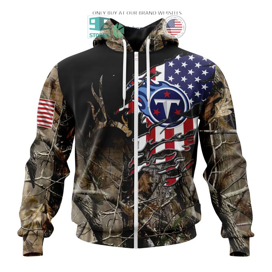 personalized us flag tennessee titans special camo hunting 3d shirt hoodie 2 37408
