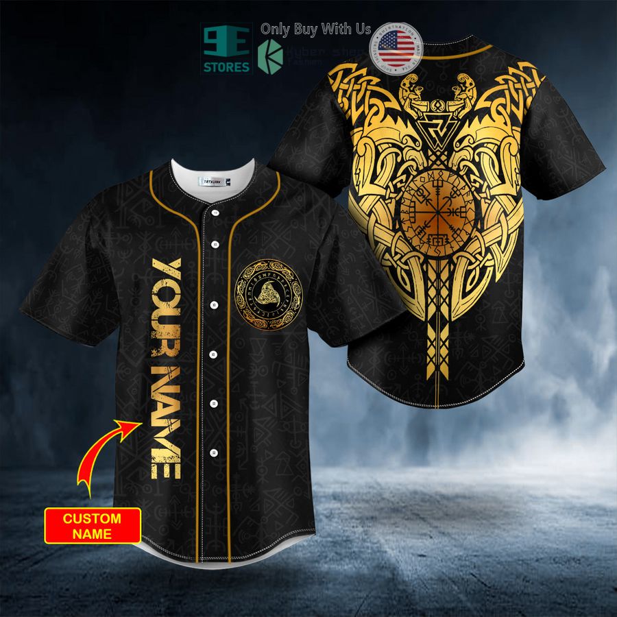 personalized viking blood eagle tattoo custom baseball jersey 1 3690