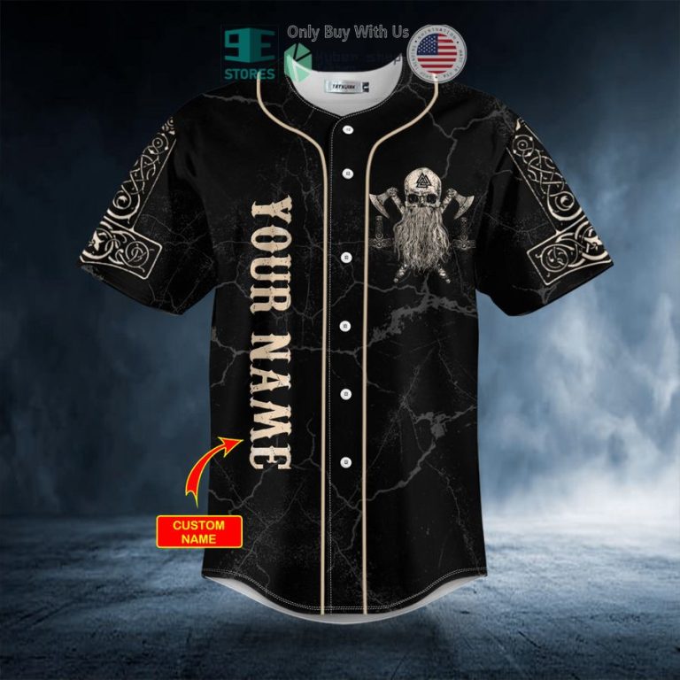 personalized viking son of odin valhalla skull custom baseball jersey 3 66313