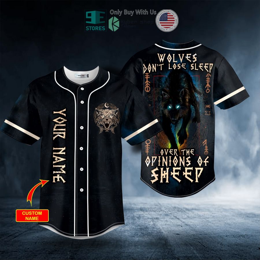 personalized wolves dont lose sleep viking custom baseball jersey 1 94347