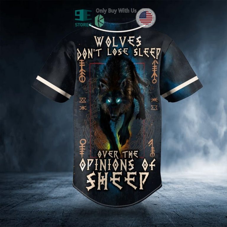 personalized wolves dont lose sleep viking custom baseball jersey 3 8168