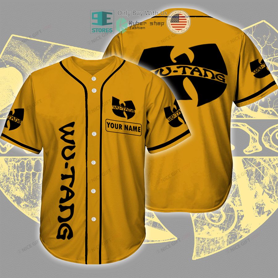 personalized wu tang logo custom baseball jersey 1 84712
