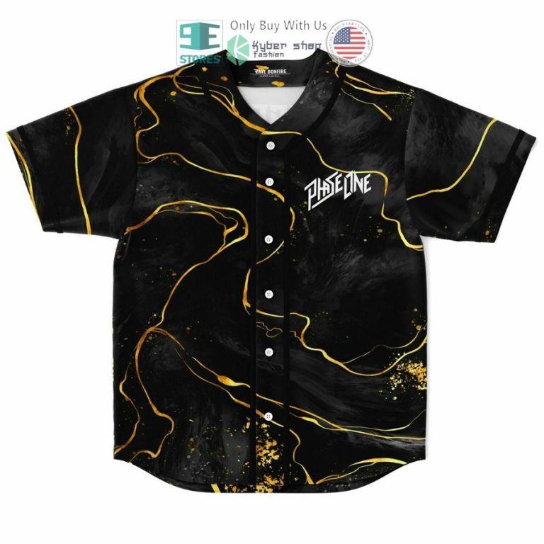 phase one black baseball jersey 1 99095