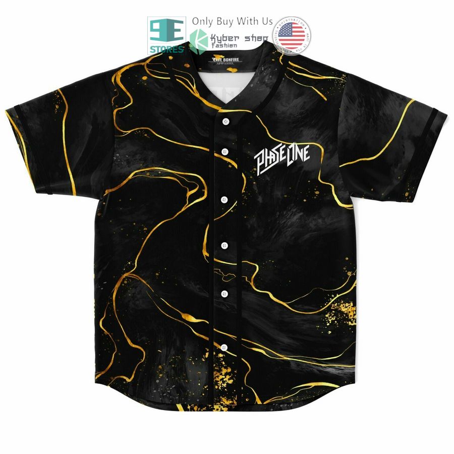 phase one black baseball jersey 1 99095