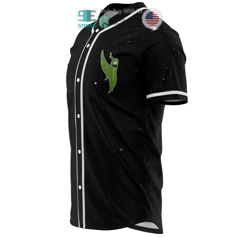 pickle rick black baseball jersey 3 67155