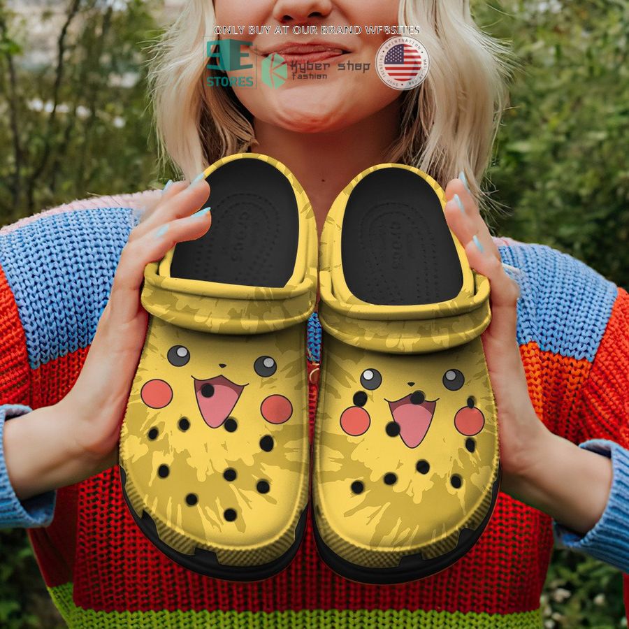 pikachu tie dye face crocs crocband shoes 1 49838