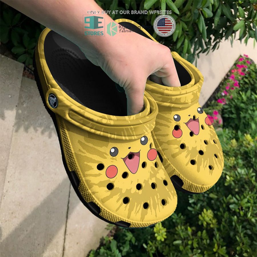 pikachu tie dye face crocs crocband shoes 2 94237