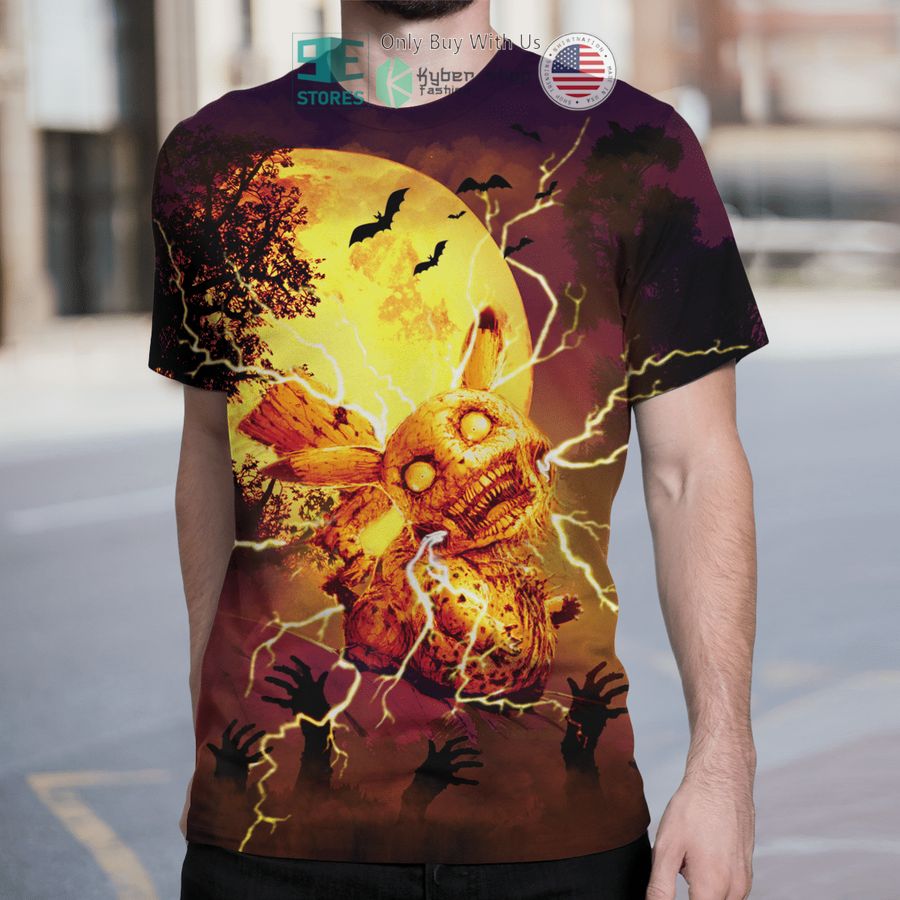 pikachu zombie 3d t shirt 2 36573