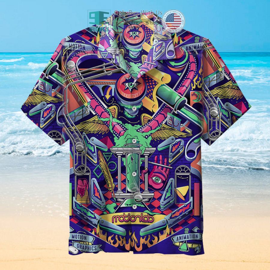 pinball motion lab hawaiian shirt 1 49706
