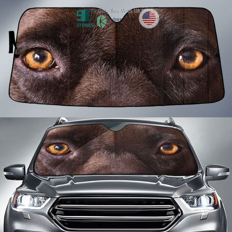 pitbull eyes car sun shade 1 3413