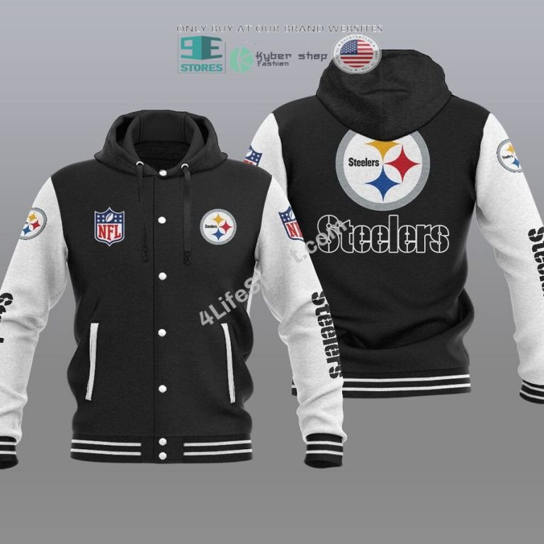 pittsburgh steelers baseball hoodie jacket 1 35224