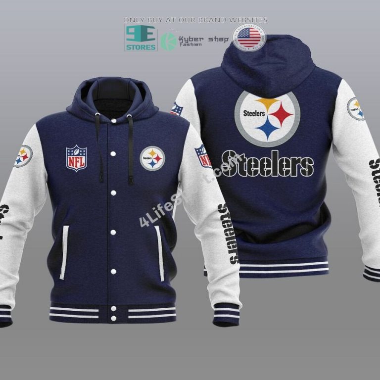 pittsburgh steelers baseball hoodie jacket 3 92051