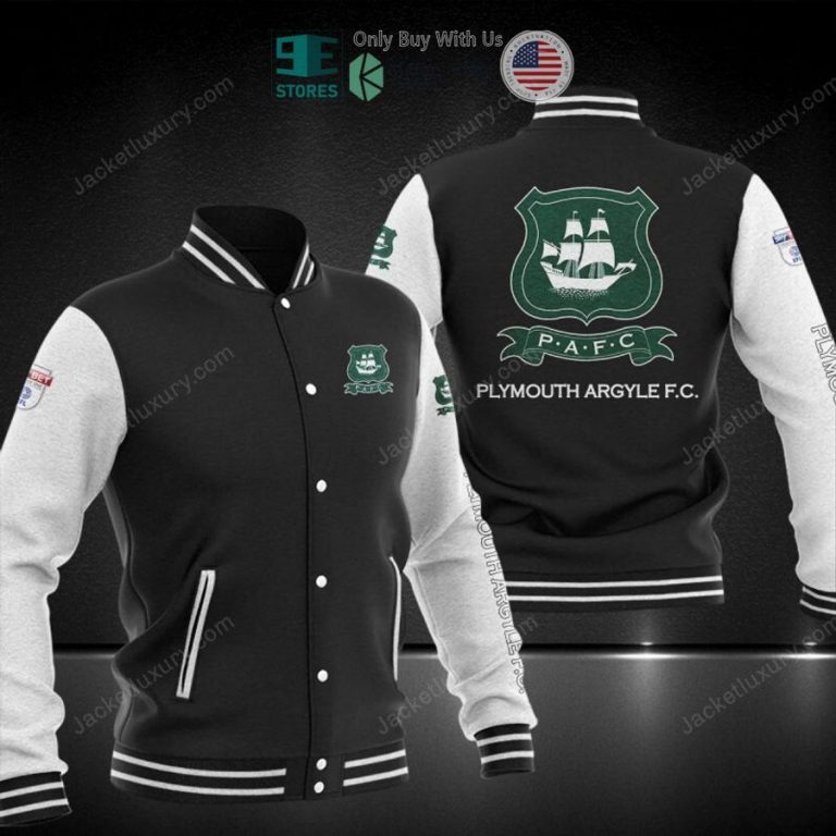 plymouth argyle f c baseball jacket 1 6256