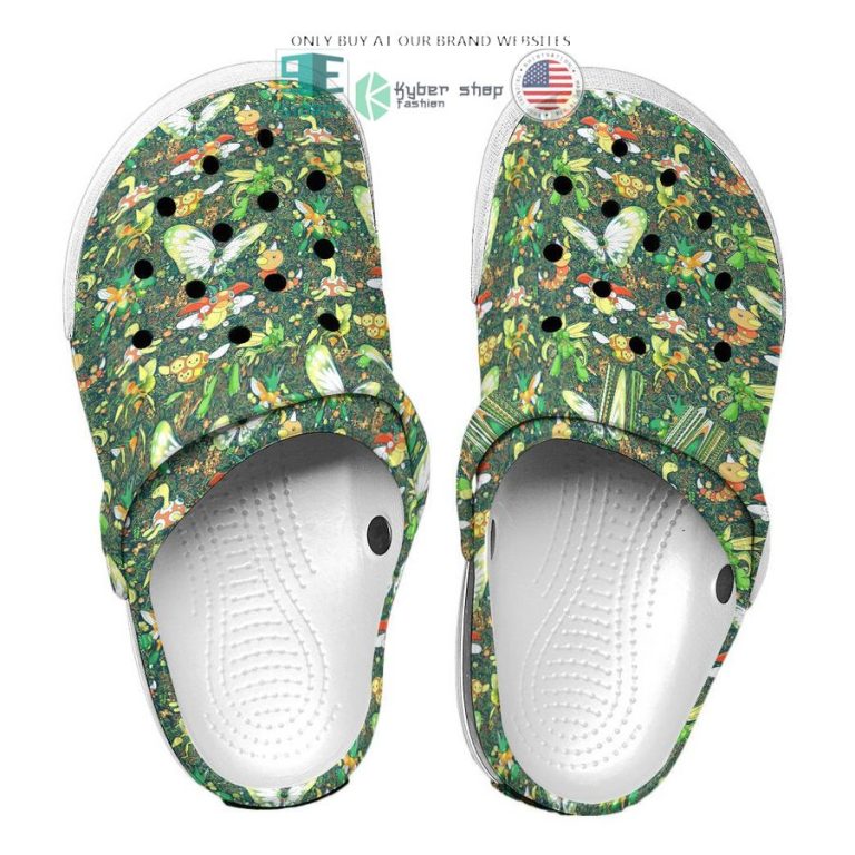 pokemon bug seamless pattern crocs crocband shoes 3 8135