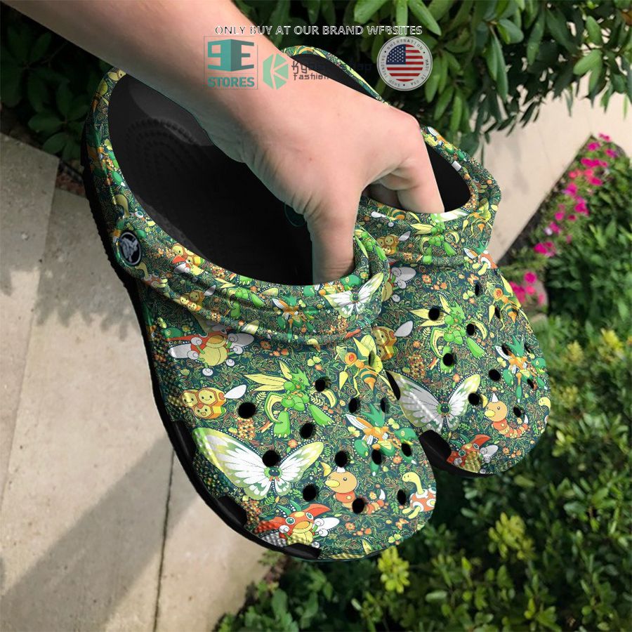 pokemon bug type pattern crocs crocband shoes 2 79131