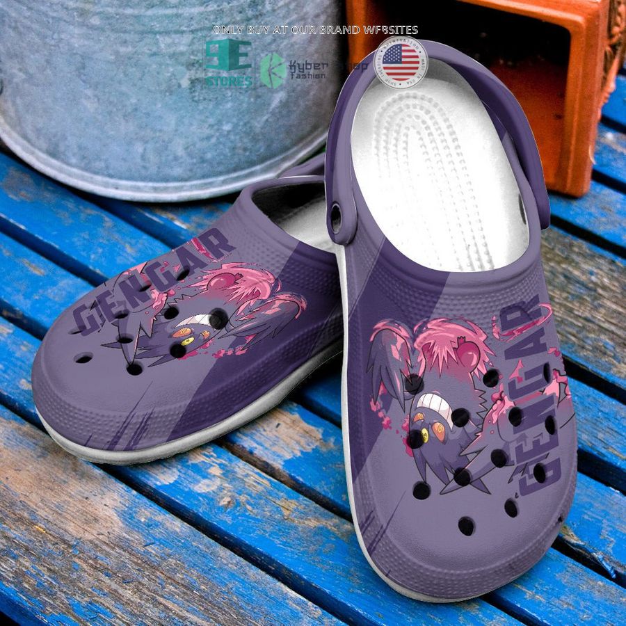 pokemon gengar purple crocs crocband shoes 1 74808