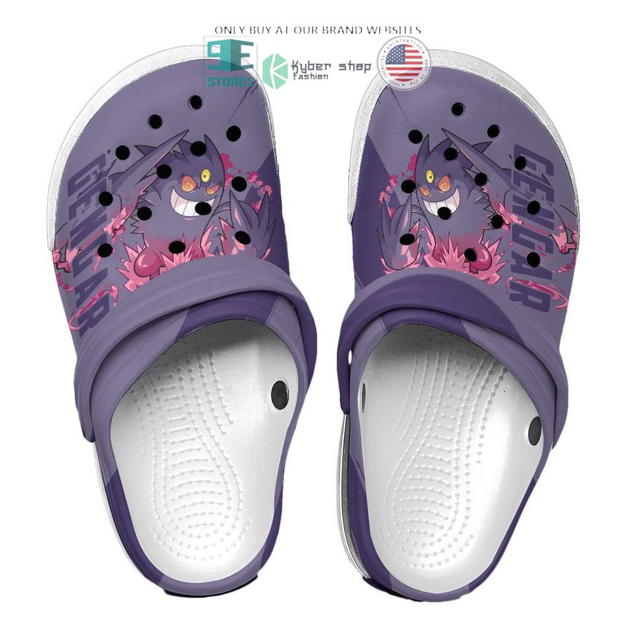 pokemon gengar purple crocs crocband shoes 2 22213