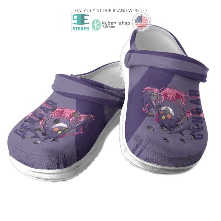 pokemon gengar purple crocs crocband shoes 3 78723