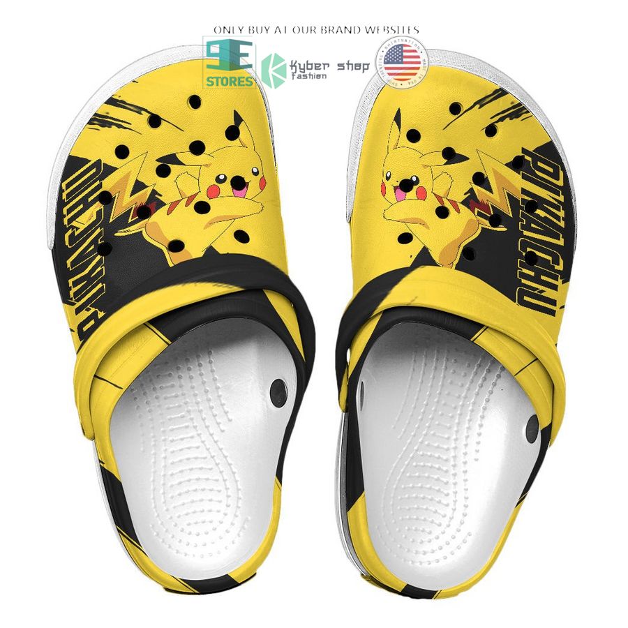 pokemon pikachu yellow black crocs crocband shoes 2 41209