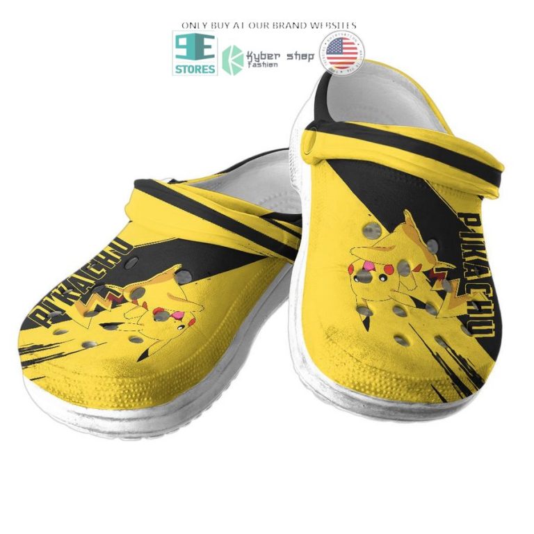 pokemon pikachu yellow black crocs crocband shoes 3 54555