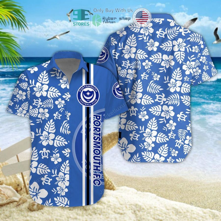 portsmouth f c hawaiian shirt shorts 1 61325