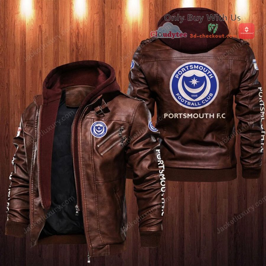 portsmouth f c leather jacket 2 72632